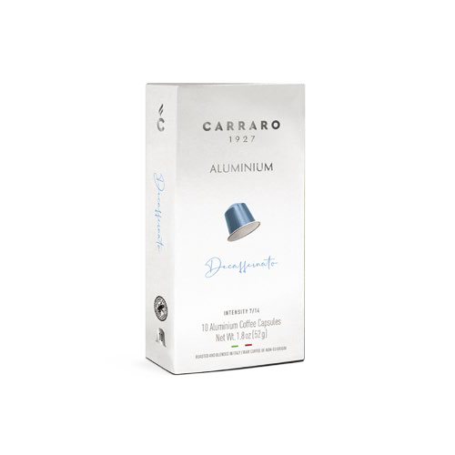 Decaffeinato – Carraro Aluminium Nespresso Compatible Capsules