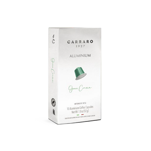 Gran Crema – Carraro Aluminium Nespresso Compatible Capsules
