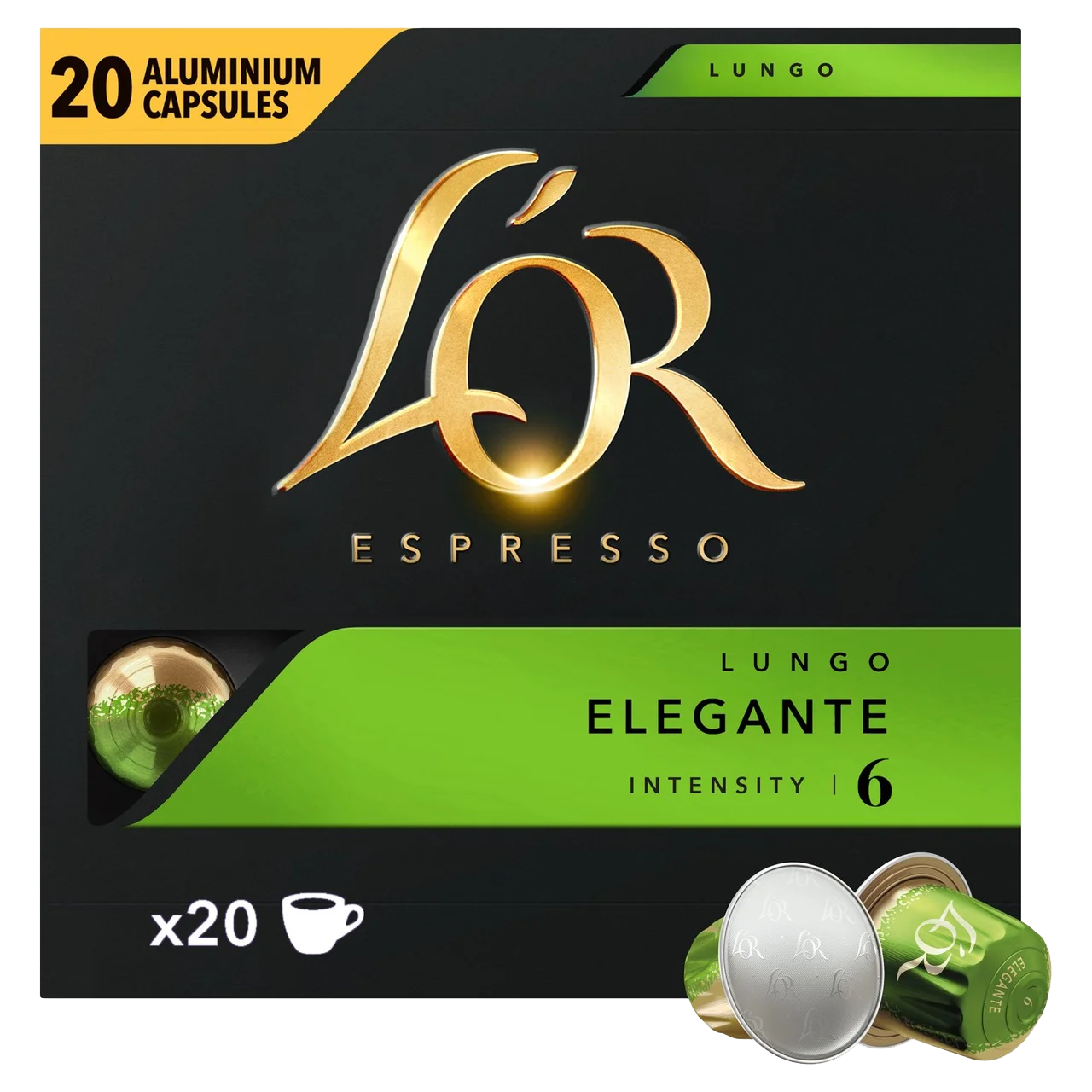 L'OR Espresso Elegante - Nespresso Compatible Aluminium Pods