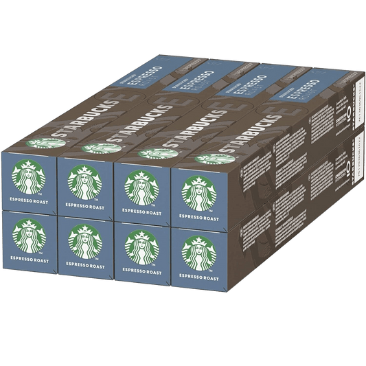 Espresso Roast - Starbucks Nespresso Compatible Pods - 8 Box Carton (80 Capsules) image