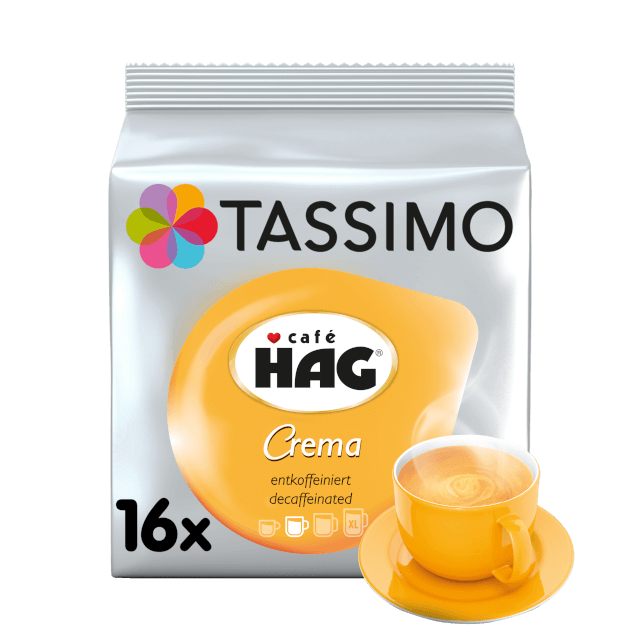 Café HAG Crema Decaffeinated - Pods for Tassimo