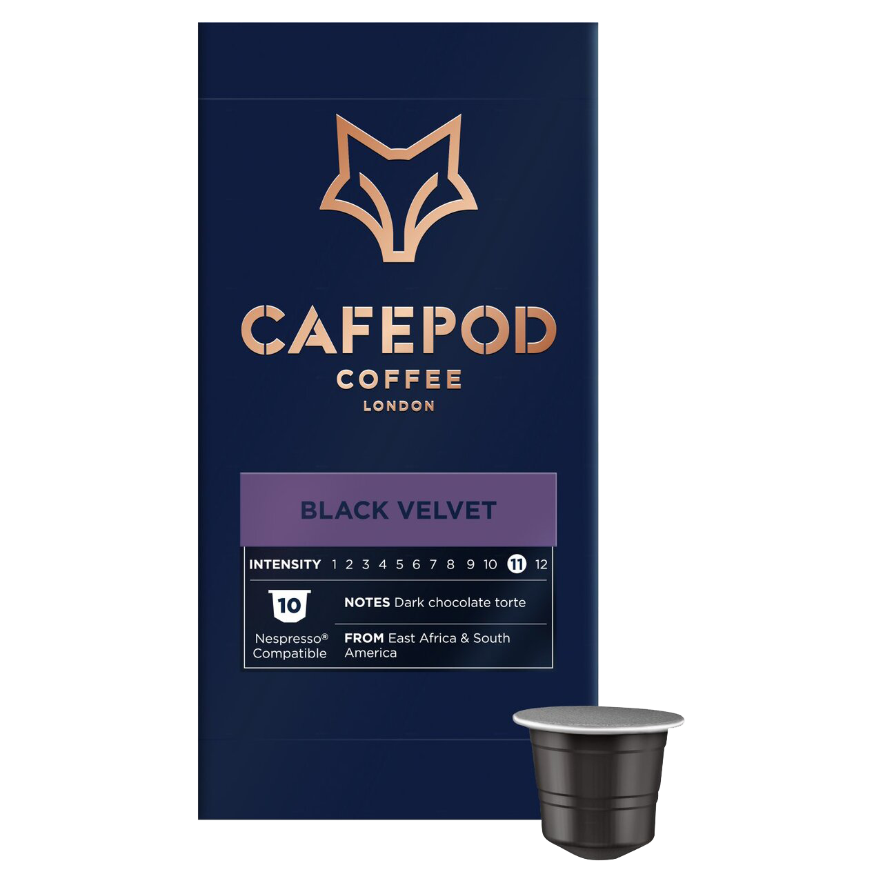 CafePod Black Velvet – Nespresso Compatible Aluminium Coffee Pods