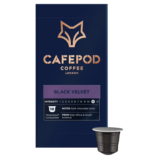 CafePod Black Velvet – Nespresso Compatible Aluminium Coffee Pods