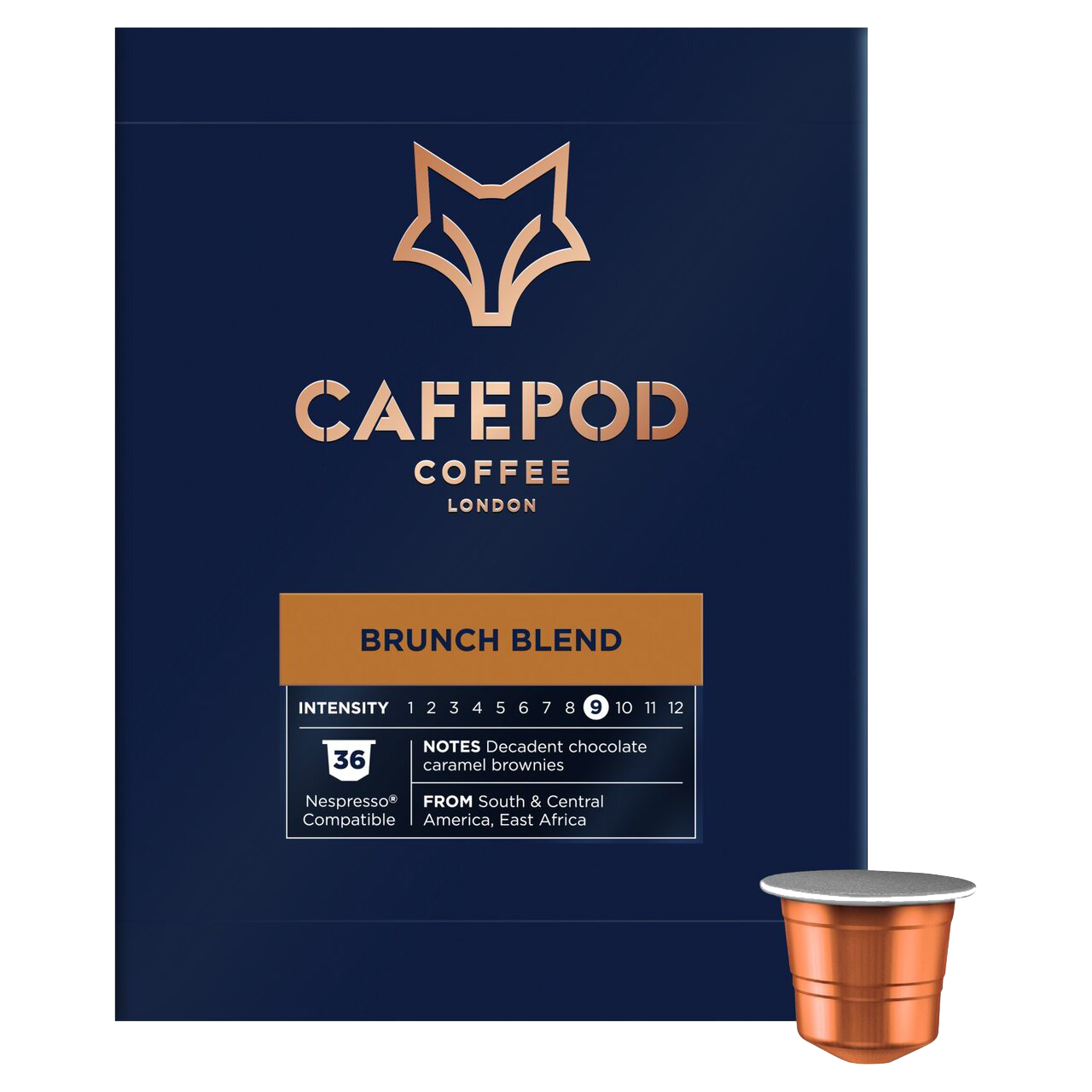 CafePod Brunch Blend – Nespresso Compatible Aluminium Coffee Pods