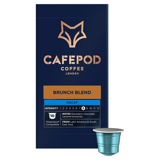 CafePod Brunch Blend Decaf – Nespresso Compatible Aluminium Coffee Pods