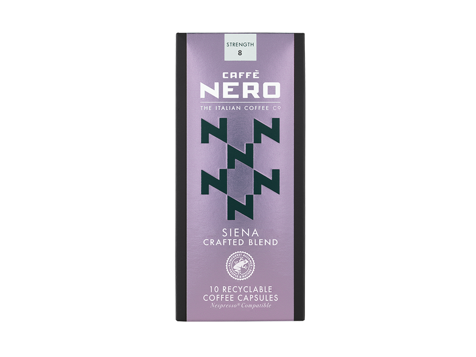 Caffé Nero Siena – Special Blend Nespresso Compatible Aluminium Capsules