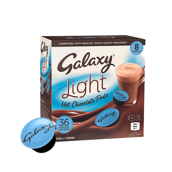 Galaxy Light Hot Chocolate
Dolce Gusto Compatible Capsules image 0