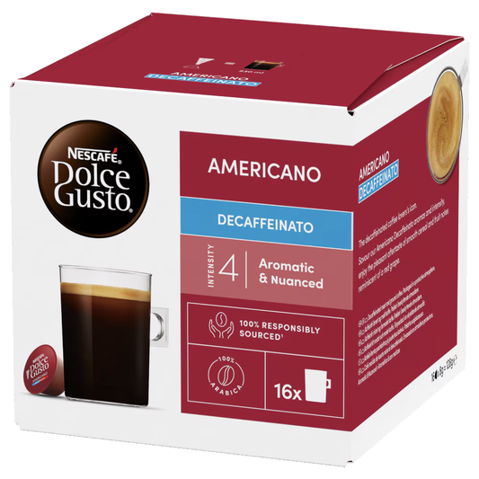Americano Decaffeinato - Nescafe Dolce Gusto® Official Decaffeinated Pods