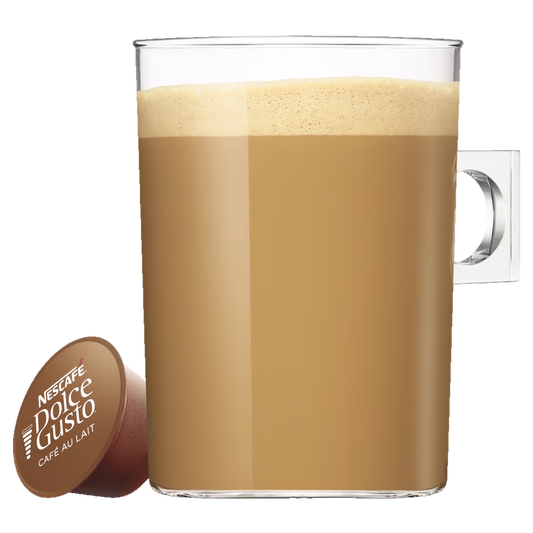 Café Au Lait Decaffeinato - Decaffeinated Nescafe Dolce Gusto® Official Pods