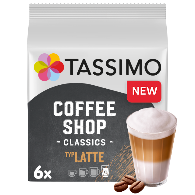 Latte from Coffee Shop Selections - Pods for Tassimo