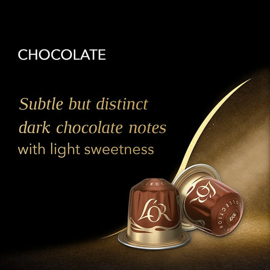 L'OR Chocolate Coffee Pods - Nespresso Compatible Aluminium Pods
