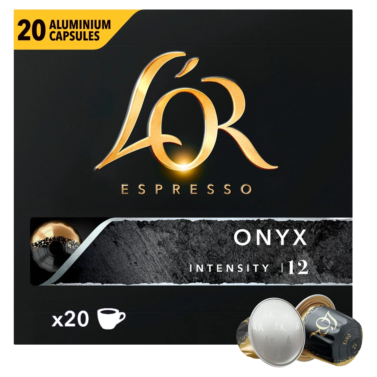 L'OR Onyx - Nespresso Compatible Aluminium Pods