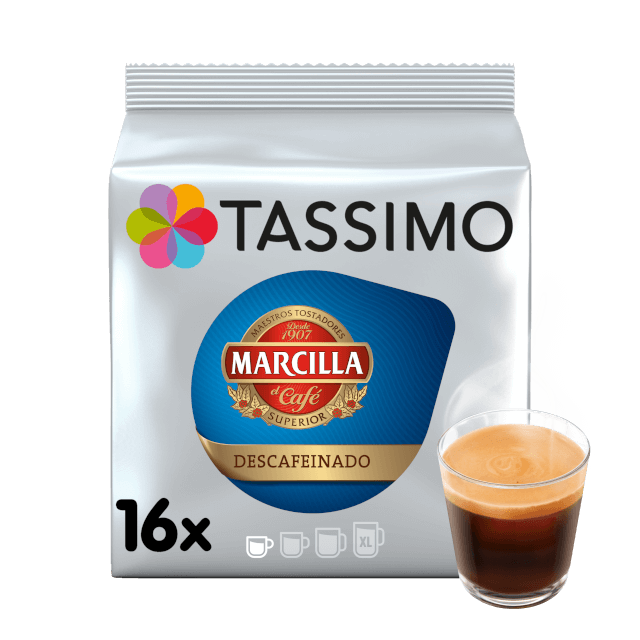 Marcilla Espresso Descafeinado - Decaffeinated Pods for Tassimo