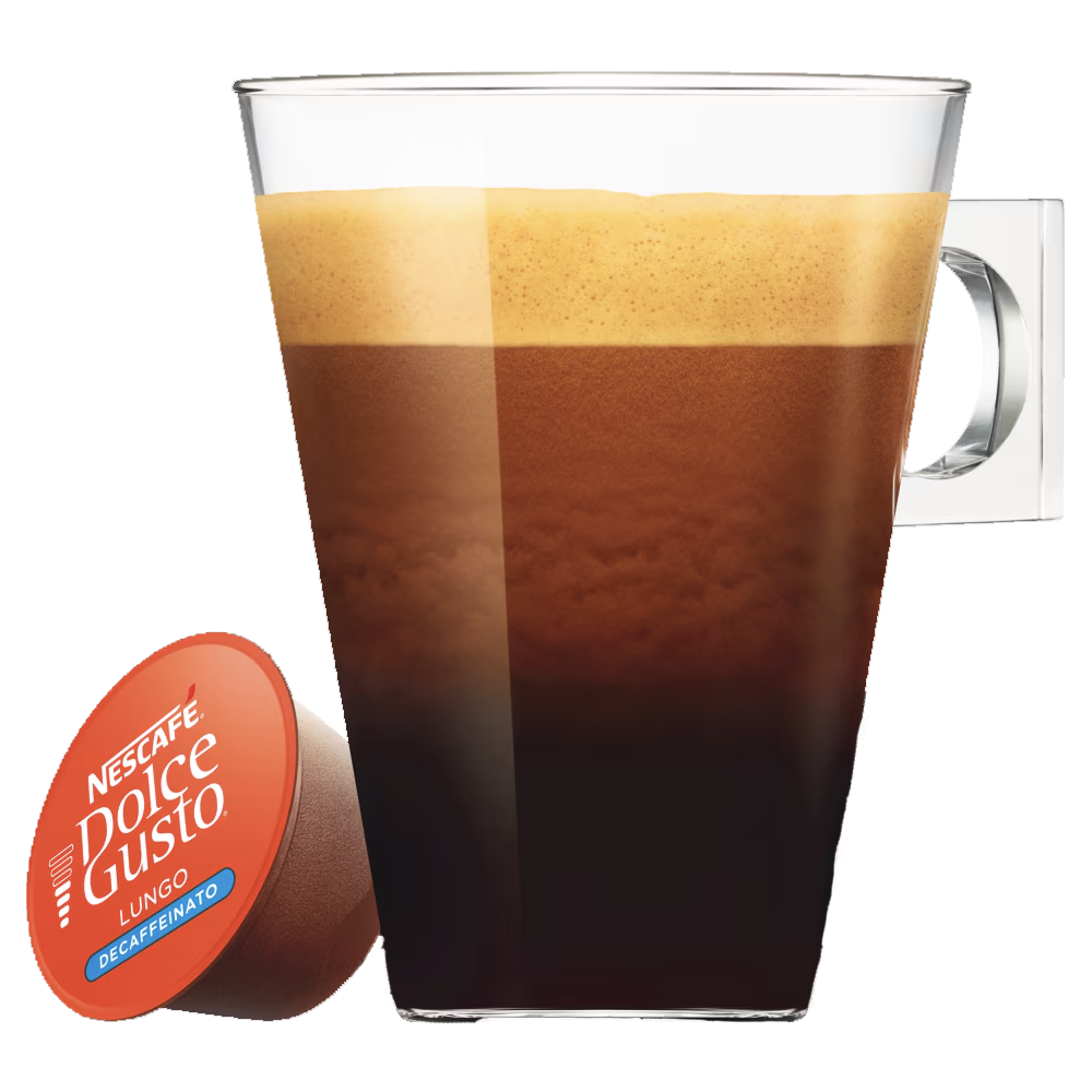 Lungo Decaffeinato - Decaffeinated Nescafe Dolce Gusto® Official Pods
