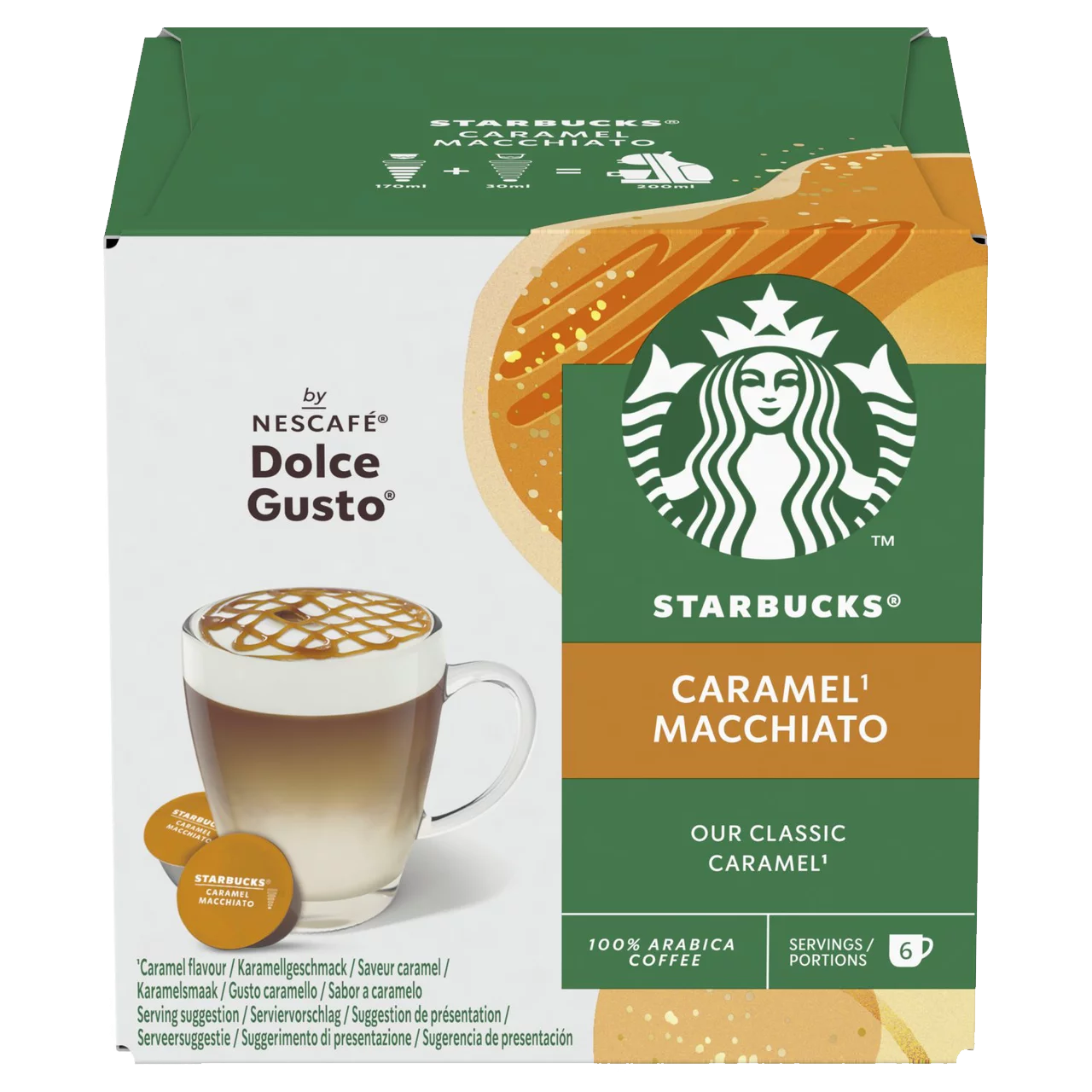 Caramel Macchiato - Starbucks® by Nescafe Dolce Gusto® Compatible Capsules