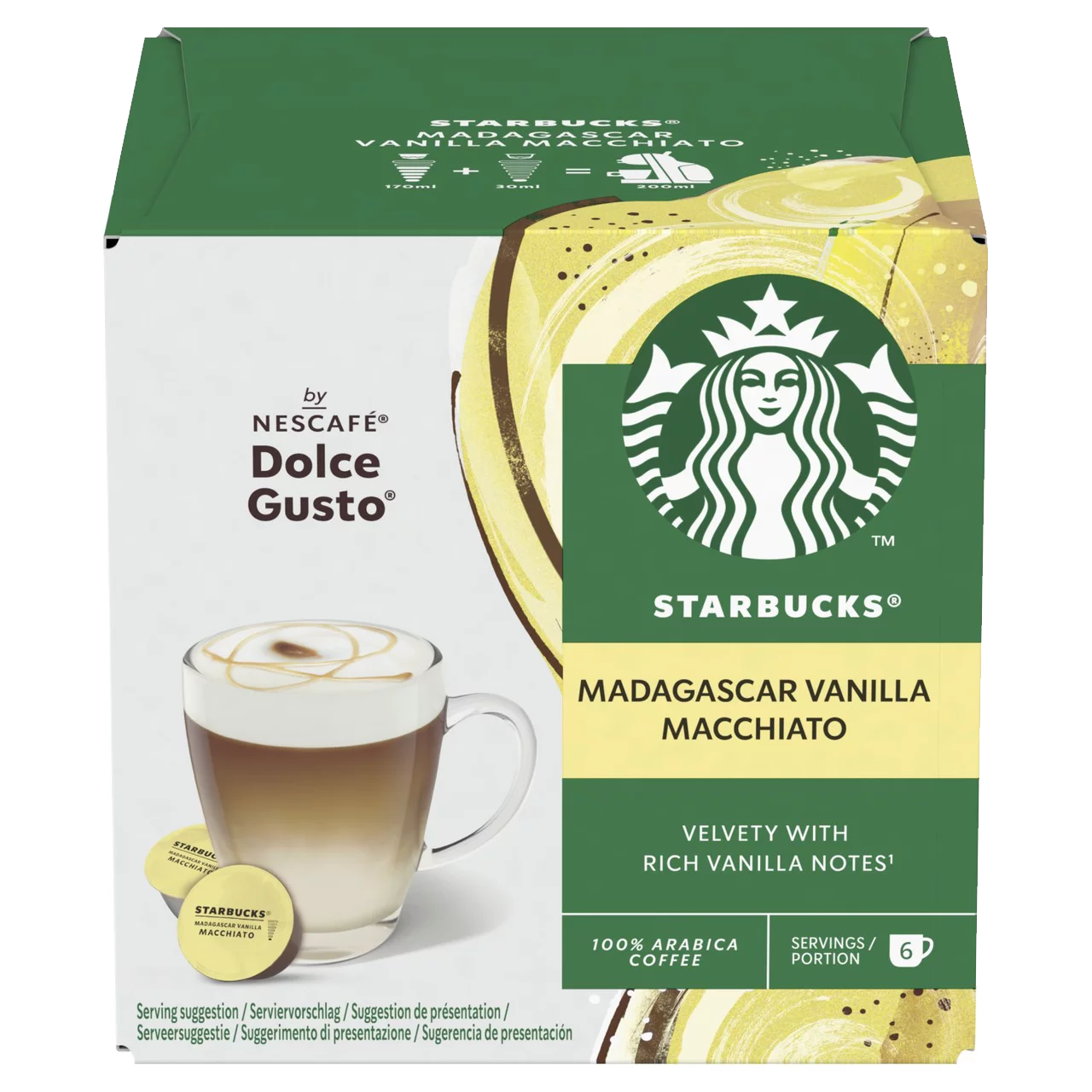 Madagascar Vanilla Macchiato - Starbucks by Dolce Gusto Compatible Capsules