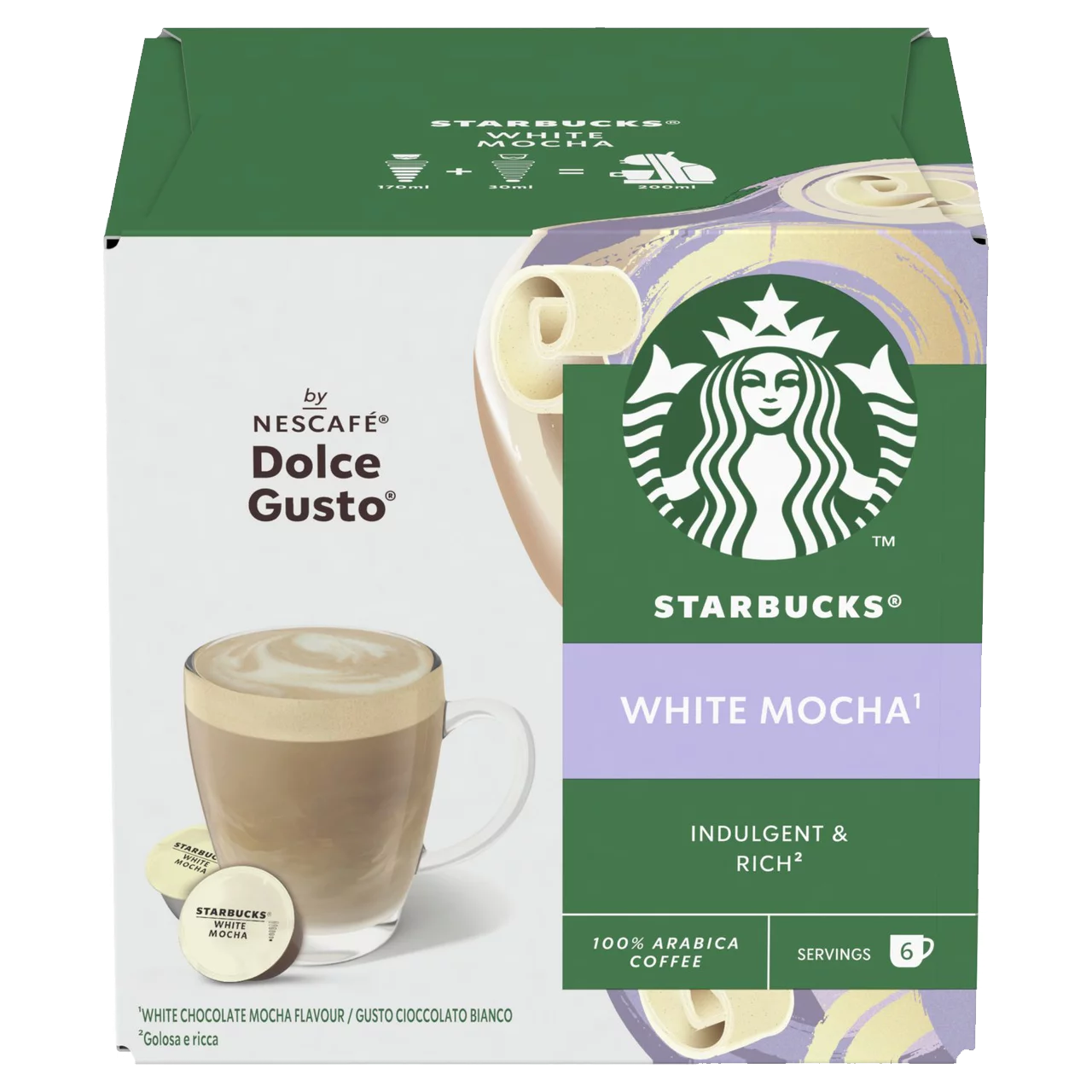 White Chocolate Mocha – Starbucks® by Nescafe Dolce Gusto® Compatible Capsules