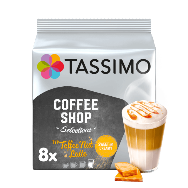 Toffee Nut Latte from Coffee Shop Selections - Pods for Tassimo