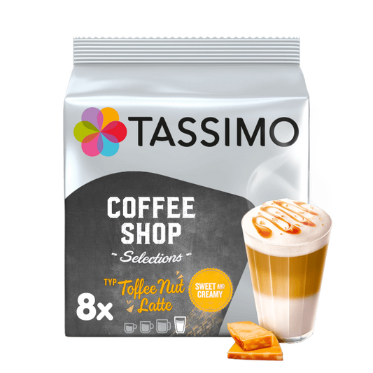 Toffee Nut Latte from Coffee Shop Selections - Pods for Tassimo