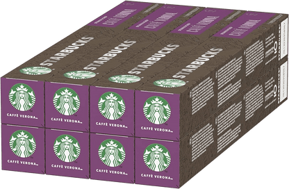 Starbucks Caffe Verona Nespresso Compatible Pods - 8 Box Carton (80 Capsules) image