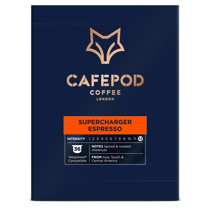 CafePod Supercharger Espresso – Nespresso Compatible Aluminium Coffee Pods