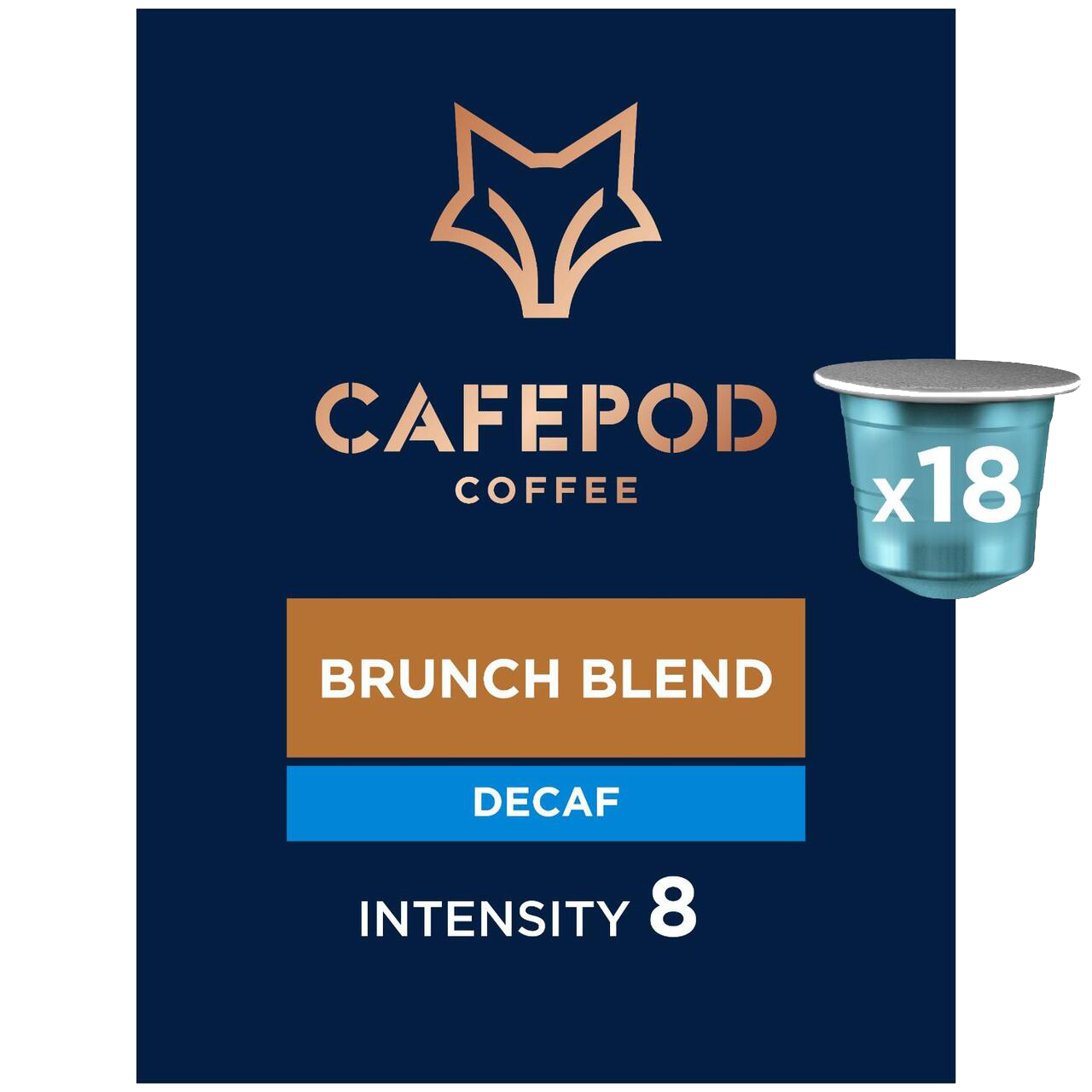 CafePod Brunch Blend Decaf – Nespresso Compatible Aluminium Coffee Pods