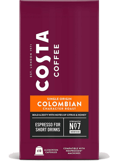 Colombian - Costa Coffee Nespresso Compatible Capsules image 1
