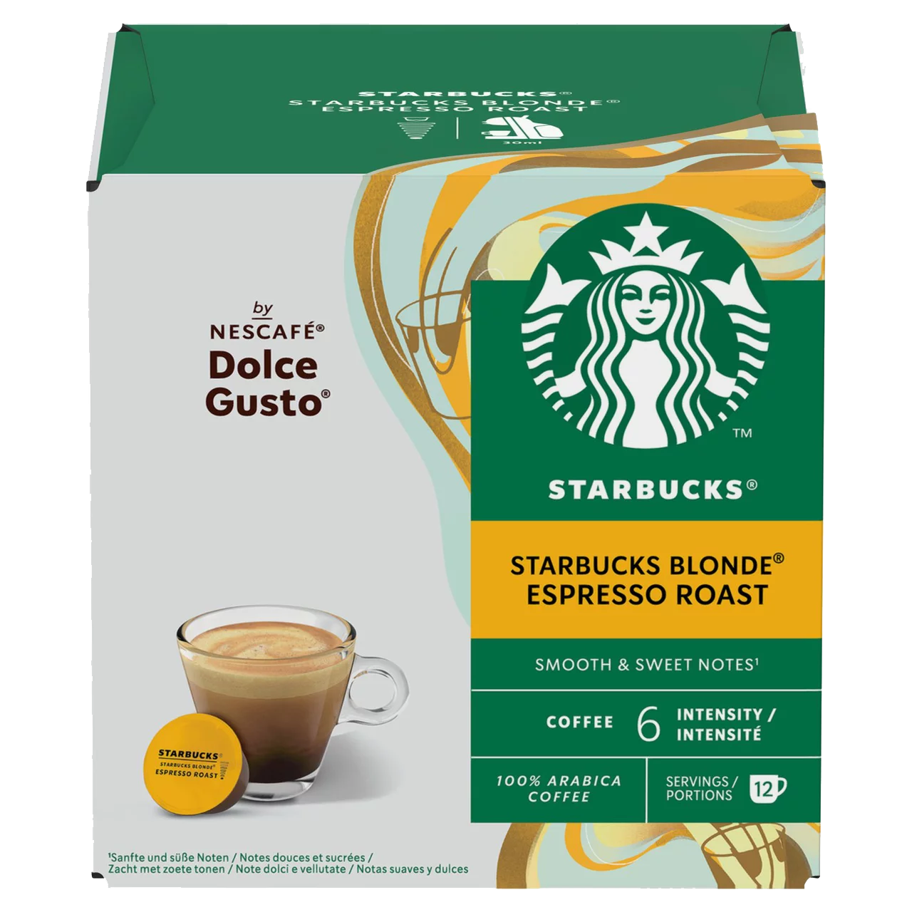 Blonde Espresso Roast - Starbucks by Dolce Gusto Compatible Capsules