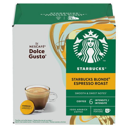 Blonde Espresso Roast - Starbucks by Dolce Gusto Compatible Capsules