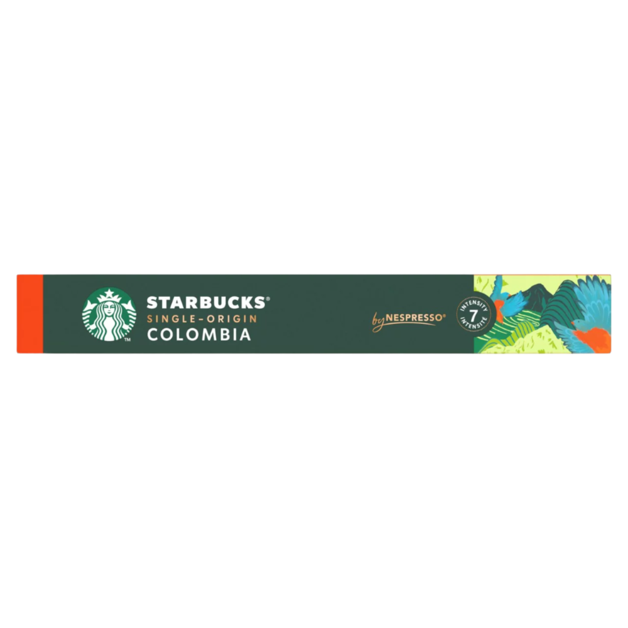 Starbucks Single-Origin Colombia Nespresso capsule on a white background