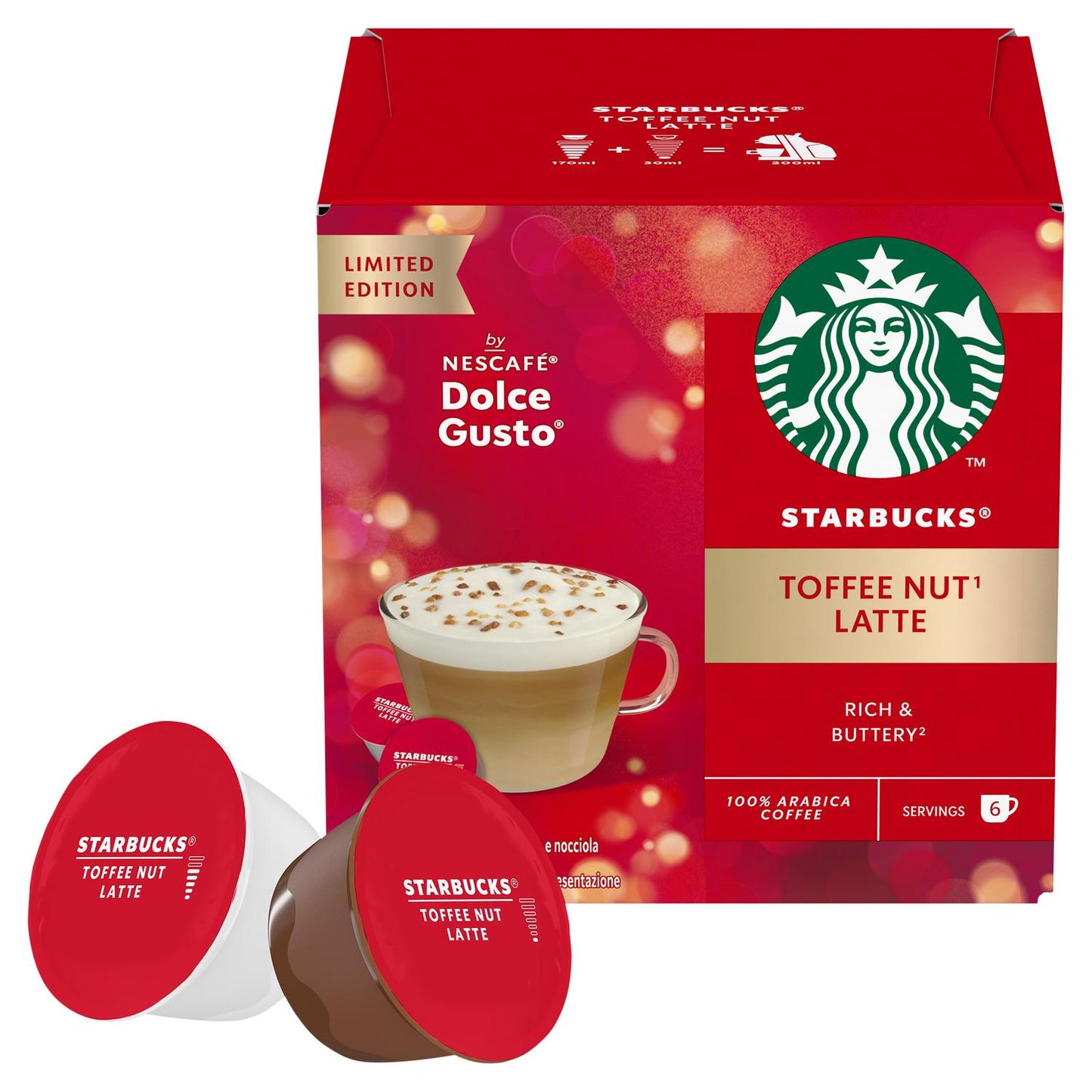 Starbucks Toffee Nut Latte - Pods for Dolce Gusto Machines