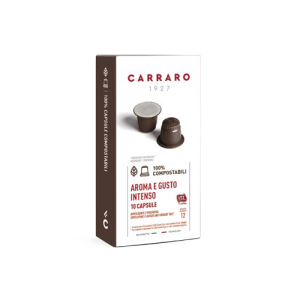 Aroma E Gusto Intenso Compostable Nespresso Compatible Capsules and Pods