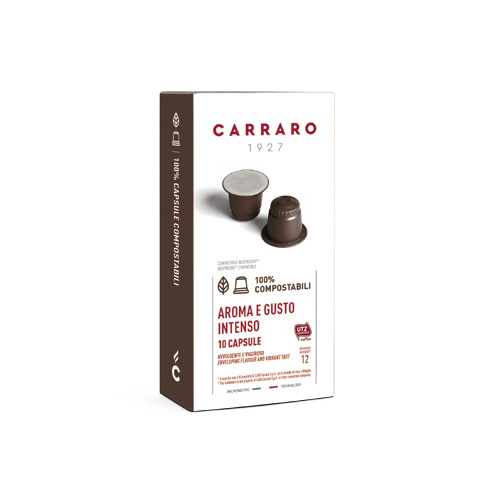Aroma E Gusto Intenso Compostable Nespresso Compatible Capsules and Pods