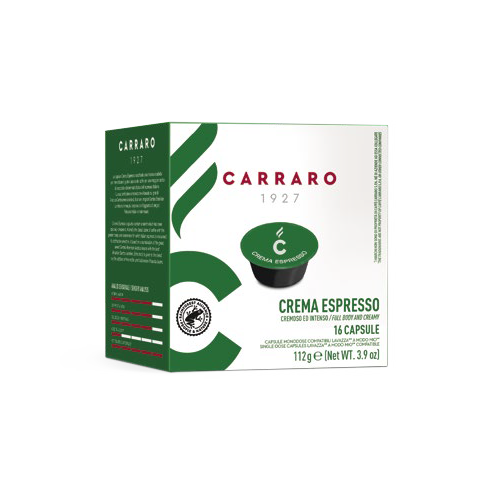 Crema Espresso Lavazza A Modo Mio Compatible Capsules and Pods from Carrarro Caffe