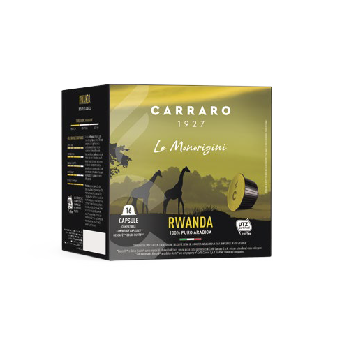 Rwanda Single Origins Dolce Gusto Compatible Capsules and Pods by Carrraro Caffe