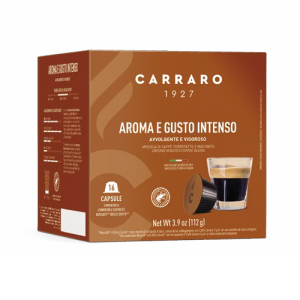 Aroma E Gusto Intenso Dolce Gusto Compatible Capsules and Pods by Carraro Caffe