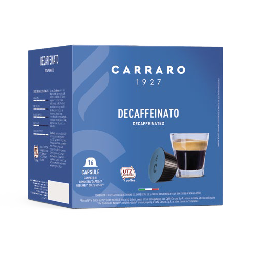 Decaffeinato Dolce Gusto Compatible Capsules and Pods by Carraro Caffe