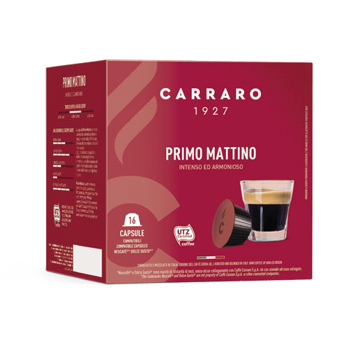 Primo Mattino Dolce Gusto Compatible Capsules and Pods by Carraro Caffe